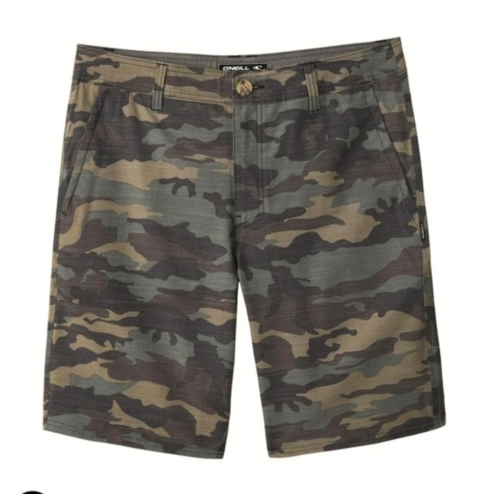 O'Neill Mens XS Reserve Heather Hybrid 18" Shorts in Camo Size 26
